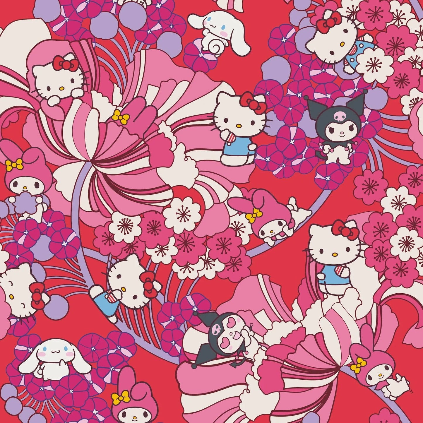 Hello Kitty® and Friends Dual Pouch Wide Wristlet