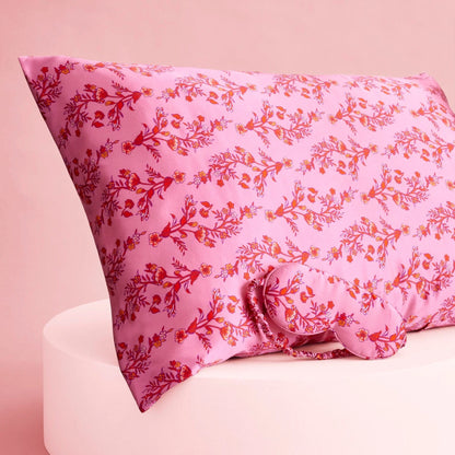 Silk Pillow Case & Sleep Mask Set